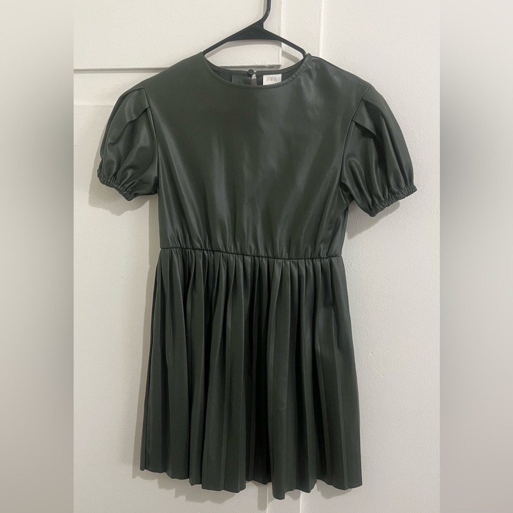 Zara kids green forest dress